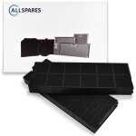 Allspares - filtre  charbon (x2) pour hottes adapt pour atag acc918 / pelgrim kf63 / etna hf2017 et ...