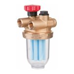 Filtre chauffage central 12x17 double conduite 500 ? tamis synth�tique pour filtration efficace ? raccords ...