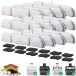 Filtre fontaine eau chat, 12 set filtres de remplacement pour downypaws 2. 5l fontaine � eau sans fil, ...