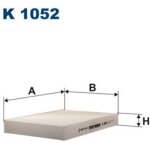 Filtre d'habitacle k1052 filtron