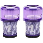 Filtre hepa de rechange pour aspirateur sans sac v12, lot de 2 filtres lavables compatibles avec mod�les ...