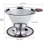 Filtre � panier filtre � caf� infus� � la main en acier inoxydable. convient pour filtrer les impuret�s ...