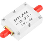 Filtre passe - bande ads - b 1090mhz, bande passante 14mhz, interface sma