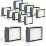 Filtres de rechange (lot de 12) compatibles avec les aspirateurs irobot roomba s�ries ei et j (e5, e6, ...