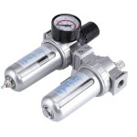 Filtre r�gulateur d'air, r�gulateur de pression d'air comprim� en alliage d'aluminium 3 / 8 filtre s�parateur ...