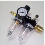 Filtre r�gulateur compresseur 1 / 4 s�parateur huile eau outil pneumatique deux raccords