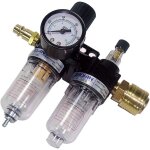 Filtre rgulateur de pression d'air 1 / 4 pouce, sparateur d'huile et d'eau, rgulateur de pression ...