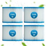 Filtre spa pour bestway 58323, cartouche filtrante taille 6 pour lay - z - spa, pour monaco, pour miami, ...