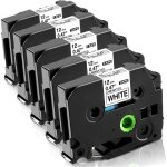 Fimax ruban cassette compatible brother ptouch 1000 ruban tze - 231 tze231 12mm 0. 47 noir sur blanc, ...