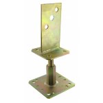 Pied de poteau en âme platine ppsr 100x100mm Pied de poteau en âme platine ppsr 100x100mm