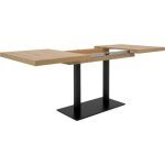 Finori - table a manger extensible - orlando - chene artisan / noir - 6 a 10 personnes - 120 - 200 x ... Finori - table a manger extensible - orlando - chene artisan / noir - 6 a 10 personnes - 120 - 200 x ...