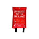 Couverture anti - feu 1. 20m x 1. 20m ? sachet souple