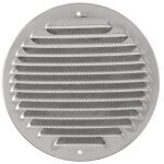 First grille de ventilation ronde en me'tal a' chevaucher avec grillage 230 mm couleur inox pour inte'rieur ... First grille de ventilation ronde en me'tal a' chevaucher avec grillage 230 mm couleur inox pour inte'rieur ...