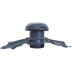 First plast - chapeau de ventilation avec bande plomb 125mm - gris ardoise