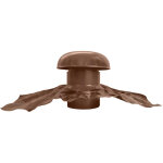 First plast - chapeau de ventilation avec bande plomb 125mm - marron