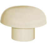 Chapeau de ventilation pvc sans moustiquaire - sable