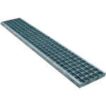 First plast - grille caillebotis b125 en acier lectrozingu - 200 x 1000 mm