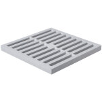 First plast - grille de sol polypropylne 284 x 284 mm - gris