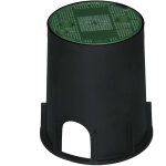 First plast - regard de branchement d'inspection 170 mm avec tampon lger - vert