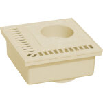 First plast - siphon de balcon pvc 200x200mm - sable