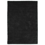 First shaty - tapis salon toucher laine extra - doux noir 133x190 First shaty - tapis salon toucher laine extra - doux noir 133x190
