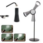 Lampe de bureau fishtec torche batterie rechargeable usb tactile Lampe de bureau fishtec torche batterie rechargeable usb tactile