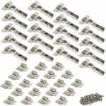 Fitags - 105 degré demi recouvrement charnières 35mm avec amortissement pour porte de placard cuisine ... Fitags - 105 degré demi recouvrement charnières 35mm avec amortissement pour porte de placard cuisine ...