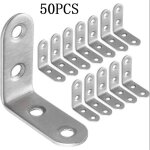Fitags - 50pcs Équerre de fixation inox 40x40mm, renforts d&39angle pour la fixation et la réparation ... Fitags - 50pcs Équerre de fixation inox 40x40mm, renforts d&39angle pour la fixation et la réparation ...