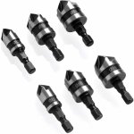 Fitags - 6 pcs chanfrein à manche hexagonal, fraise à fraiser à 90 °, ø 6 - 19 mm fraise à fraiser pour ... Fitags - 6 pcs chanfrein à manche hexagonal, fraise à fraiser à 90 °, ø 6 - 19 mm fraise à fraiser pour ...