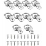 Fitags - anneaux d'arrimage en d pour remorque avec fixation au sol capacit de 580 kg - 10pcs