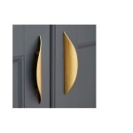 Boutons et poign�es de meubles, 2pcs poign�e de meubles dor� - poignee meuble poign�e dor� en alliage ...