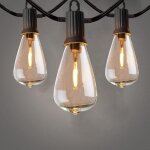 Guirlande lumineuse d'extrieur led, 7, 5 m vintage guirlande lumineuse d'extrieur avec 12 + 1 ampoules ...