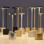 Fitags - piano led lampe de table sans fil rechargeable petite lampe de bureau en mtal 2 niveaux de ...