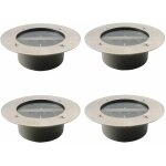 Projecteurs solaires à 3 led étanches ip65 pour pelouse de jardin, blanc froid lot de 4 Projecteurs solaires à 3 led étanches ip65 pour pelouse de jardin, blanc froid lot de 4