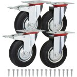 Fitags - roulettes pivotantes pour meubles 3 pouces, 2 roulettes pivotantes à fond plat, 2 roulettes ... Fitags - roulettes pivotantes pour meubles 3 pouces, 2 roulettes pivotantes à fond plat, 2 roulettes ...