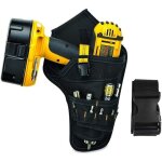 Sac � outils avec ceinture r�glable, �tui de perceuse robuste, sac de travail d'entretien �lectronique, ...
