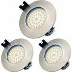 Fitags - spot led encastrable salle de bain ip44 7w rond ultra plat blanc 3000k chaud 220v clairage ...