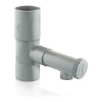 Fitt - collecteur rcuprateur d'eau de pluie gris pour tuyau 50 gris - pvc