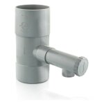 Fitt - collecteur rcuprateur d'eau de pluie gris pour tuyau 80 gris - pvc