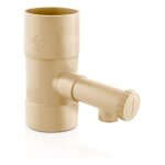 Fitt - collecteur rcuprateur d'eau de pluie sable pour tuyau 80 sable - pvc