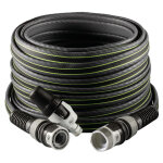 Fitt - force 5 / 8' 15 m, tuyau d'arrosage compact et lger pour usage intensif avec lance, couleur gris ...