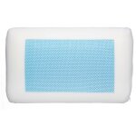 5five simply smart - lot de 2 oreillers ergonomiques - gel rafraichissant - l 50 cm x p 30 cm x h 12 ...