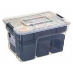 Five simply smart - bo�te de rangement '10 compartiments' 8l transparent