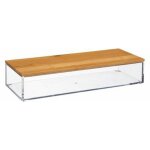 Five simply smart - bo�te de rangement bambou 'beauty' 26cm transparent