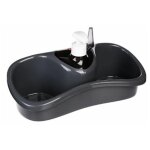 Five simply smart - distributeur de savon & porte ponge 'spon' 25cm gris