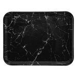 Plateau de service effet marbre mela 43cm noir Plateau de service effet marbre mela 43cm noir