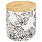 Five simply smart - pot � coton imprim� 'blackflora' 11cm blanc