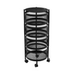 Five simply smart - resserre rotatif rond en m�tal 'mayaj' 76cm noir