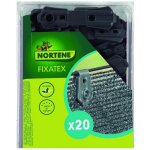 Nortene - fixatex 20 pinces de fixation pour brise - vue tisss gris dim. 3, 40 x 2 cm
