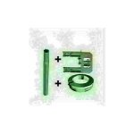 Fixation cerclage chemine deux bras  un feuillard pour antenne et parabole + mt 1. 5m + feuillard ...